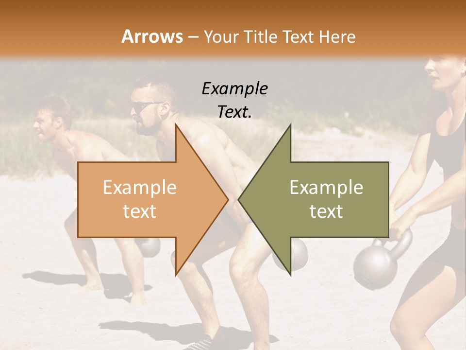 Power Training Cross PowerPoint Template