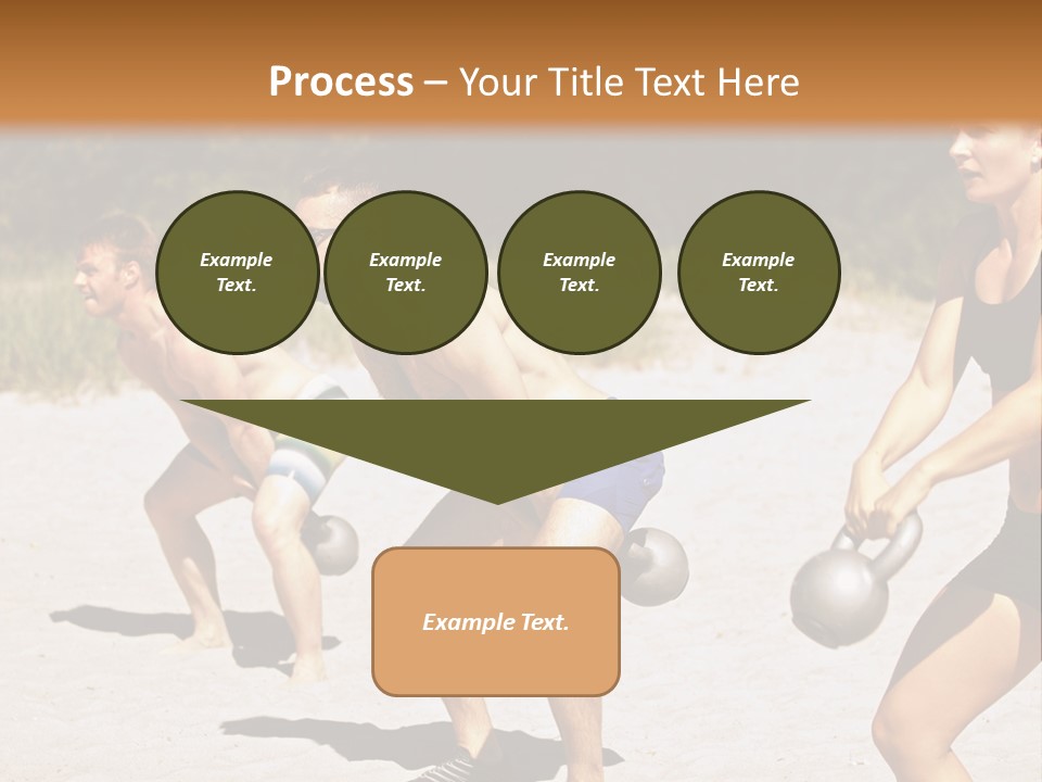 Power Training Cross PowerPoint Template