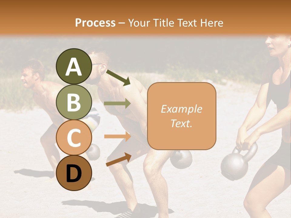 Power Training Cross PowerPoint Template