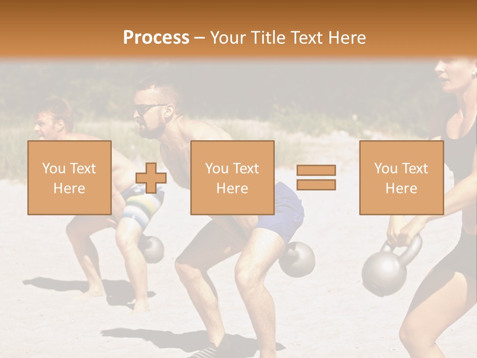 Power Training Cross PowerPoint Template