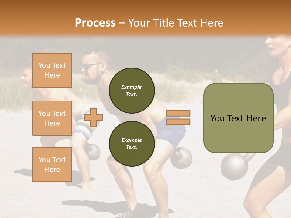 Power Training Cross PowerPoint Template