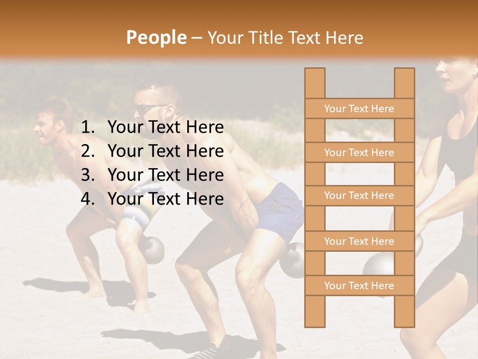 Power Training Cross PowerPoint Template
