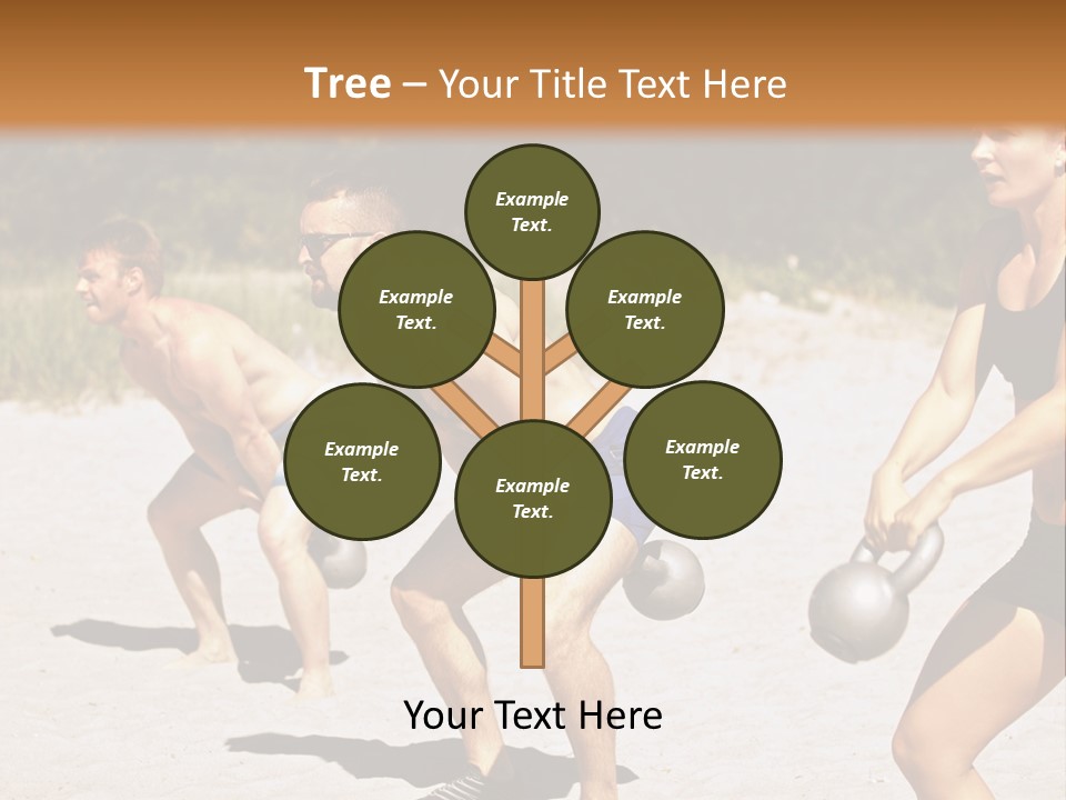 Power Training Cross PowerPoint Template