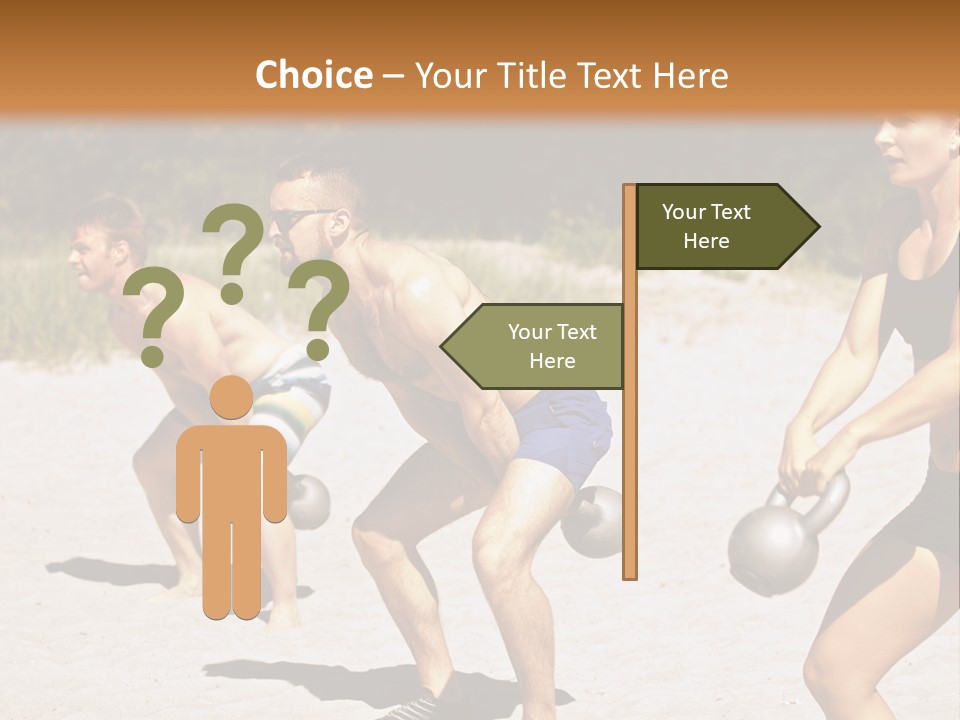 Power Training Cross PowerPoint Template