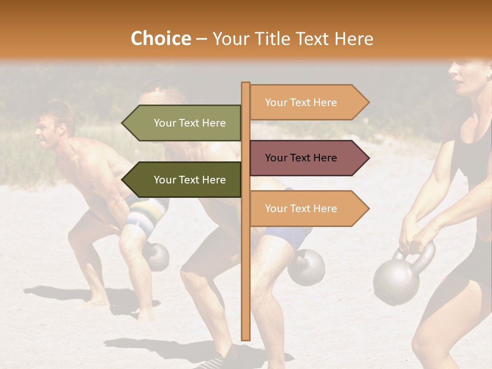 Power Training Cross PowerPoint Template