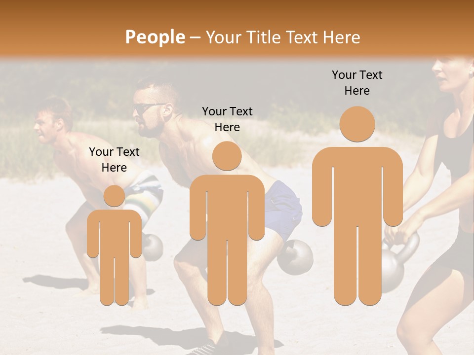 Power Training Cross PowerPoint Template