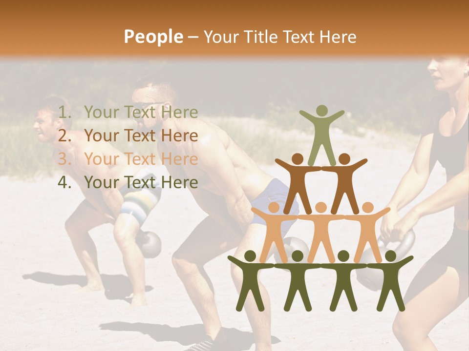 Power Training Cross PowerPoint Template