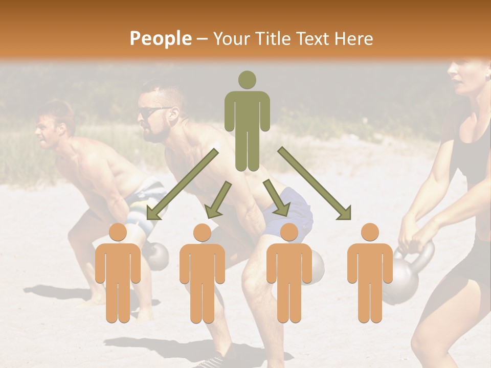 Power Training Cross PowerPoint Template