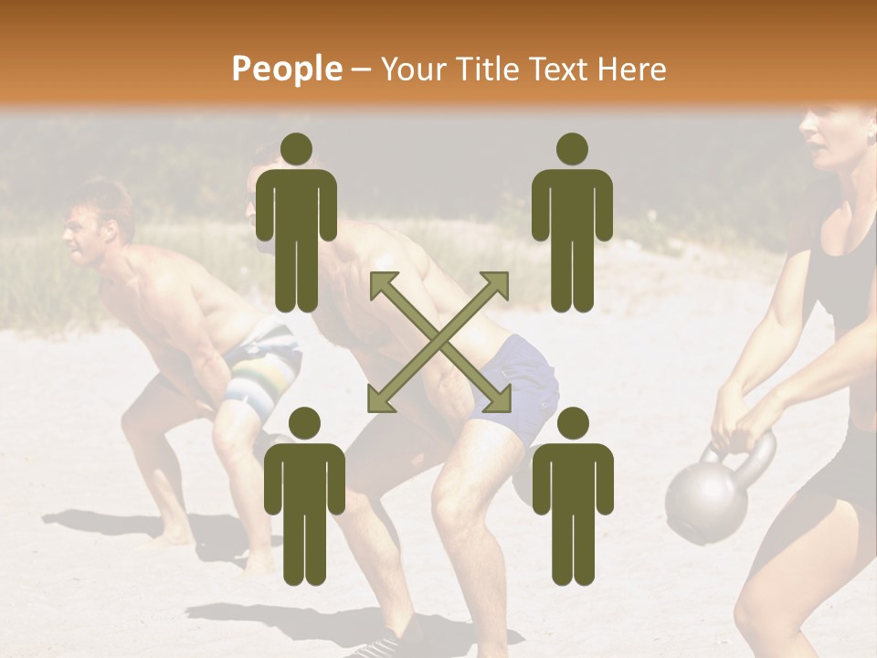 Power Training Cross PowerPoint Template
