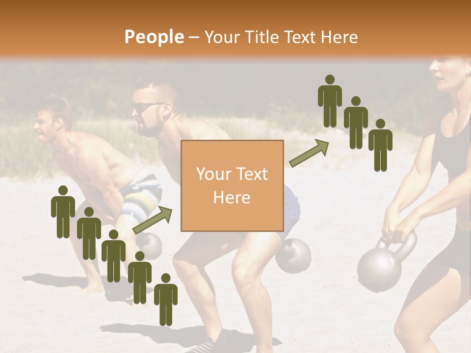 Power Training Cross PowerPoint Template