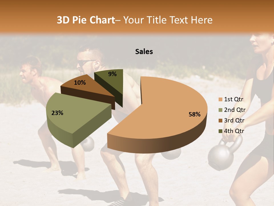 Power Training Cross PowerPoint Template
