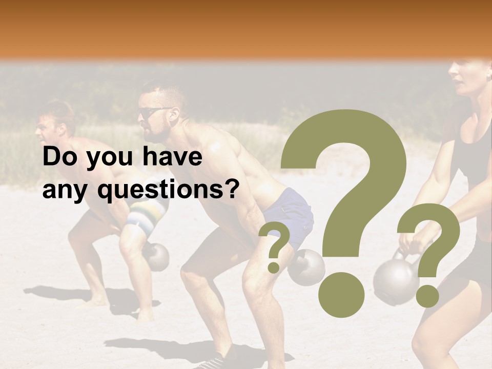 Power Training Cross PowerPoint Template