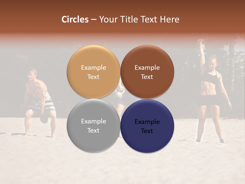 Power Training Cross PowerPoint Template