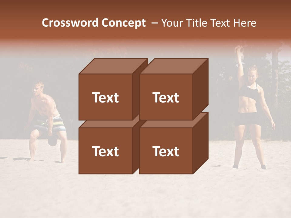Power Training Cross PowerPoint Template