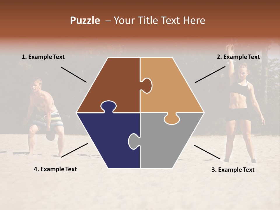 Power Training Cross PowerPoint Template