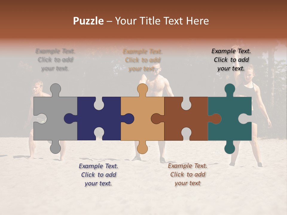 Power Training Cross PowerPoint Template