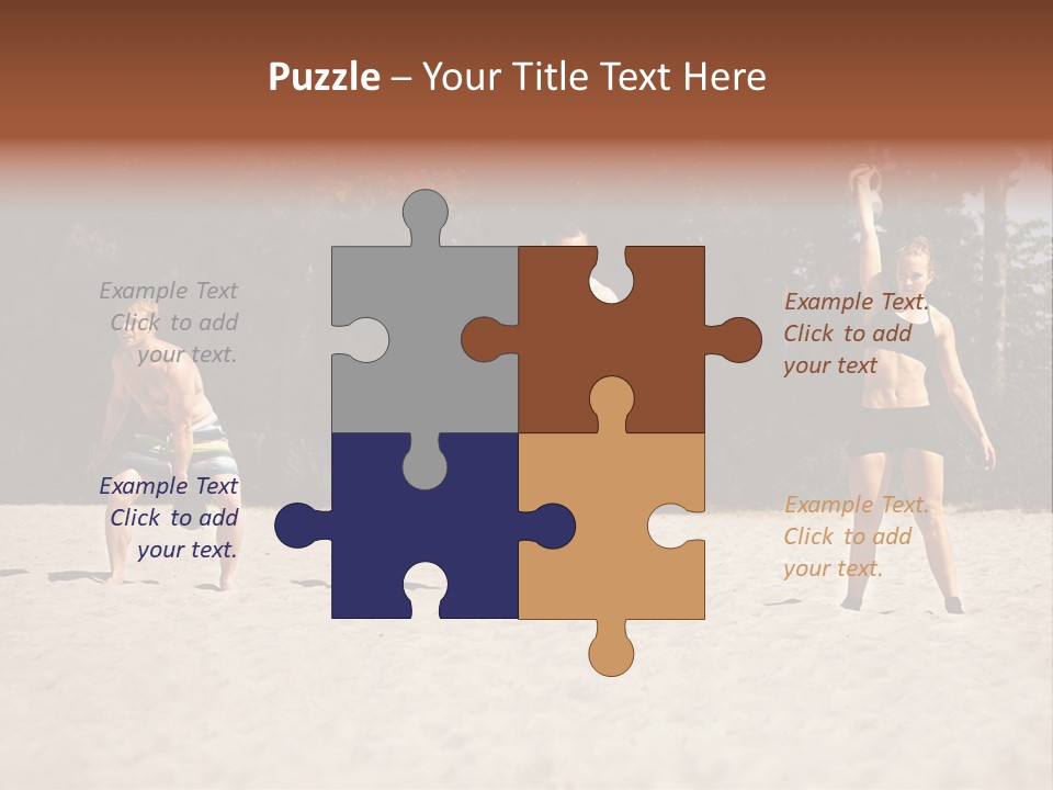 Power Training Cross PowerPoint Template