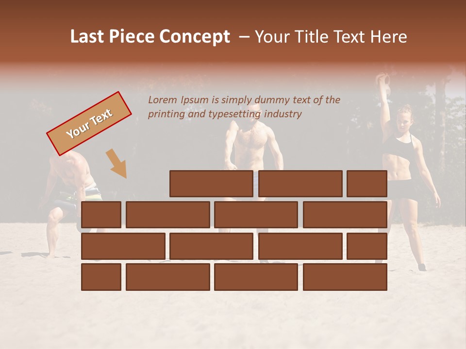 Power Training Cross PowerPoint Template