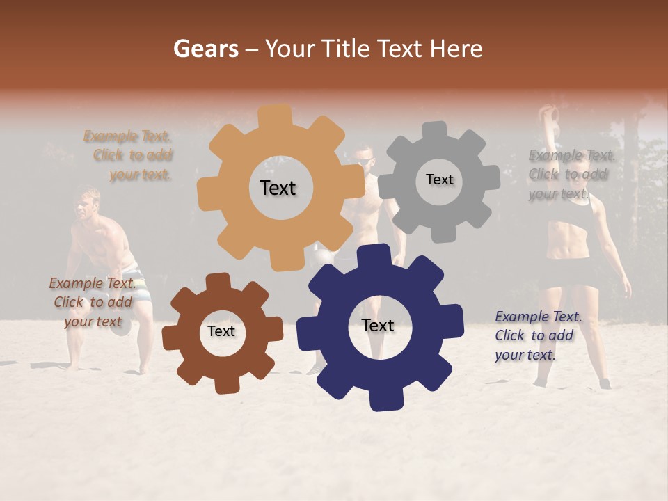 Power Training Cross PowerPoint Template