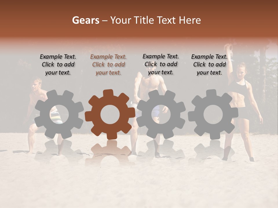 Power Training Cross PowerPoint Template