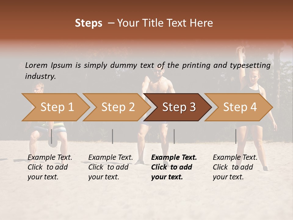 Power Training Cross PowerPoint Template