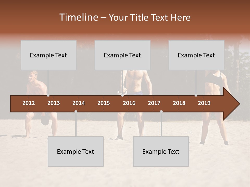 Power Training Cross PowerPoint Template