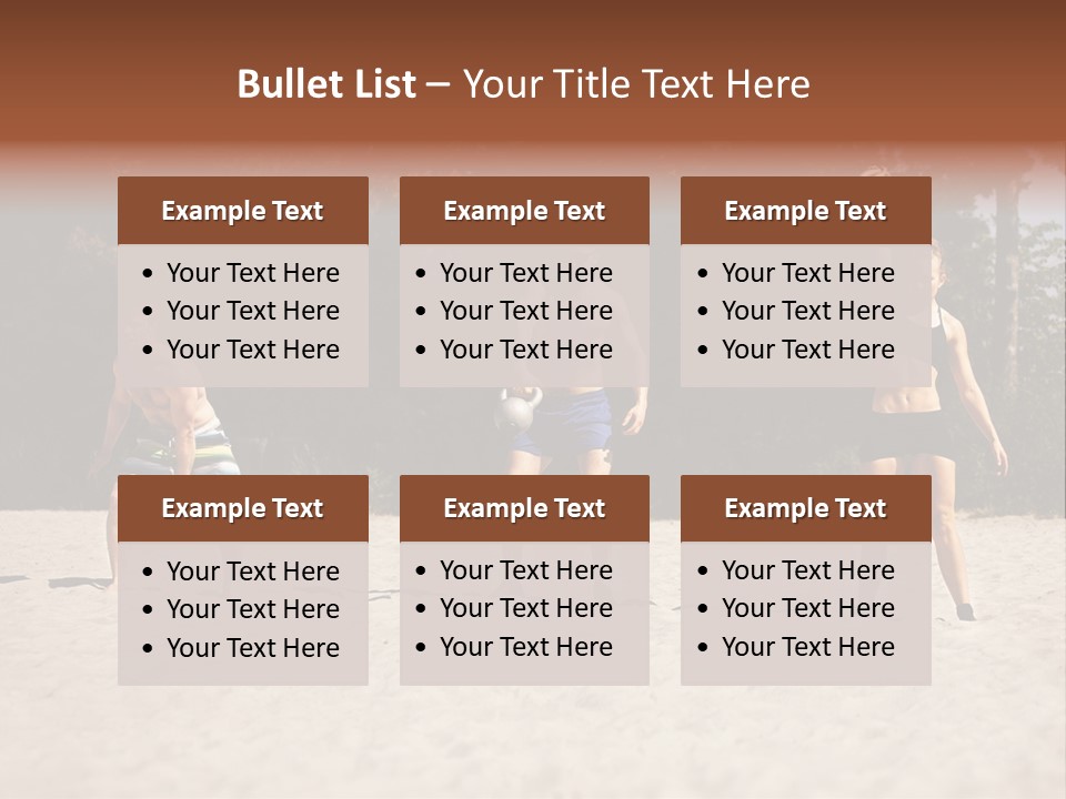 Power Training Cross PowerPoint Template