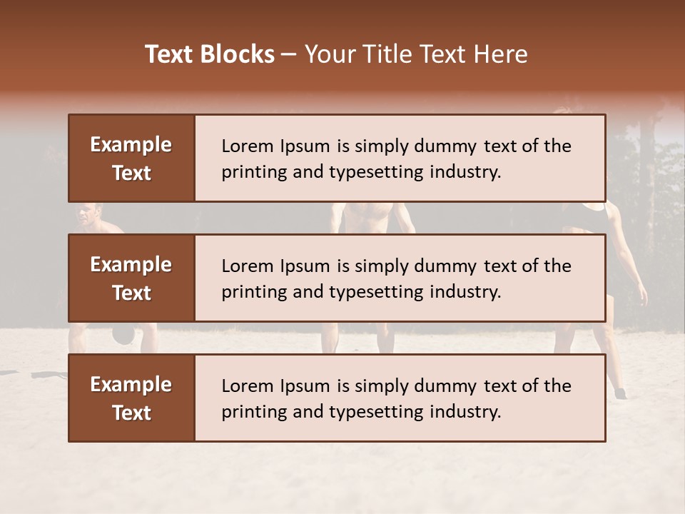 Power Training Cross PowerPoint Template