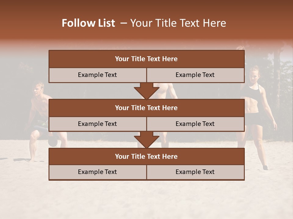 Power Training Cross PowerPoint Template