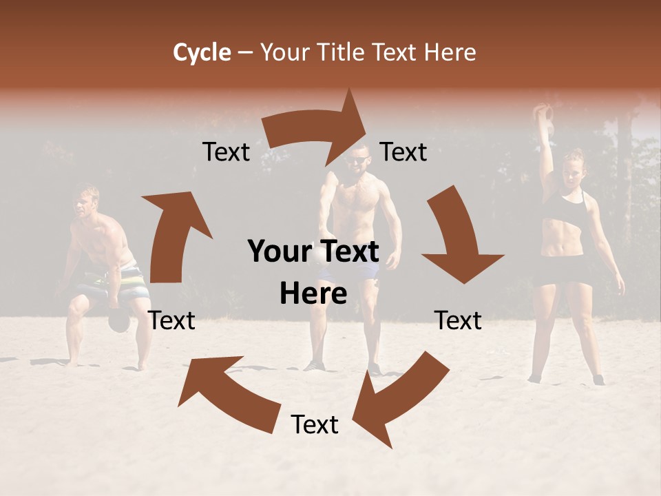 Power Training Cross PowerPoint Template