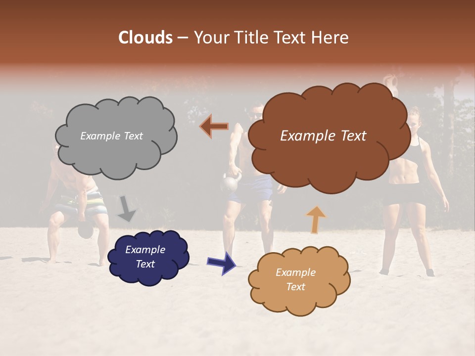 Power Training Cross PowerPoint Template