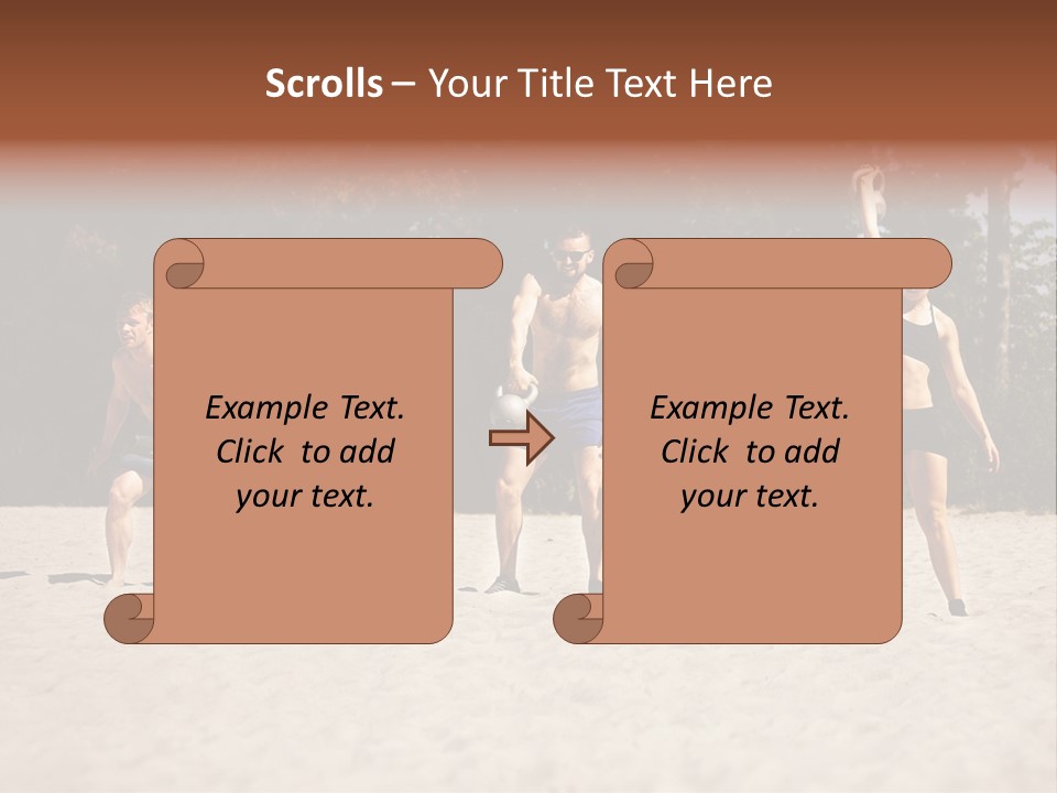 Power Training Cross PowerPoint Template
