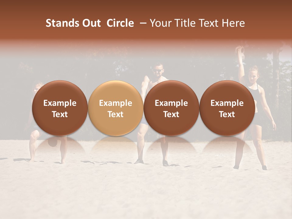 Power Training Cross PowerPoint Template