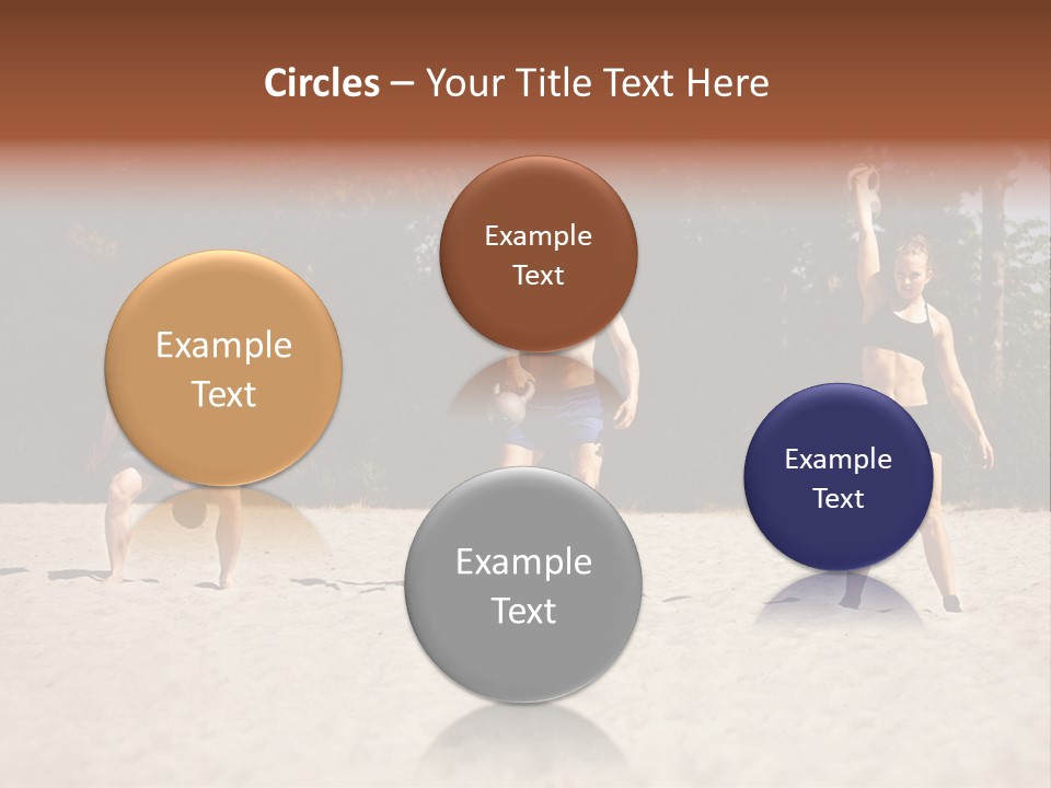 Power Training Cross PowerPoint Template