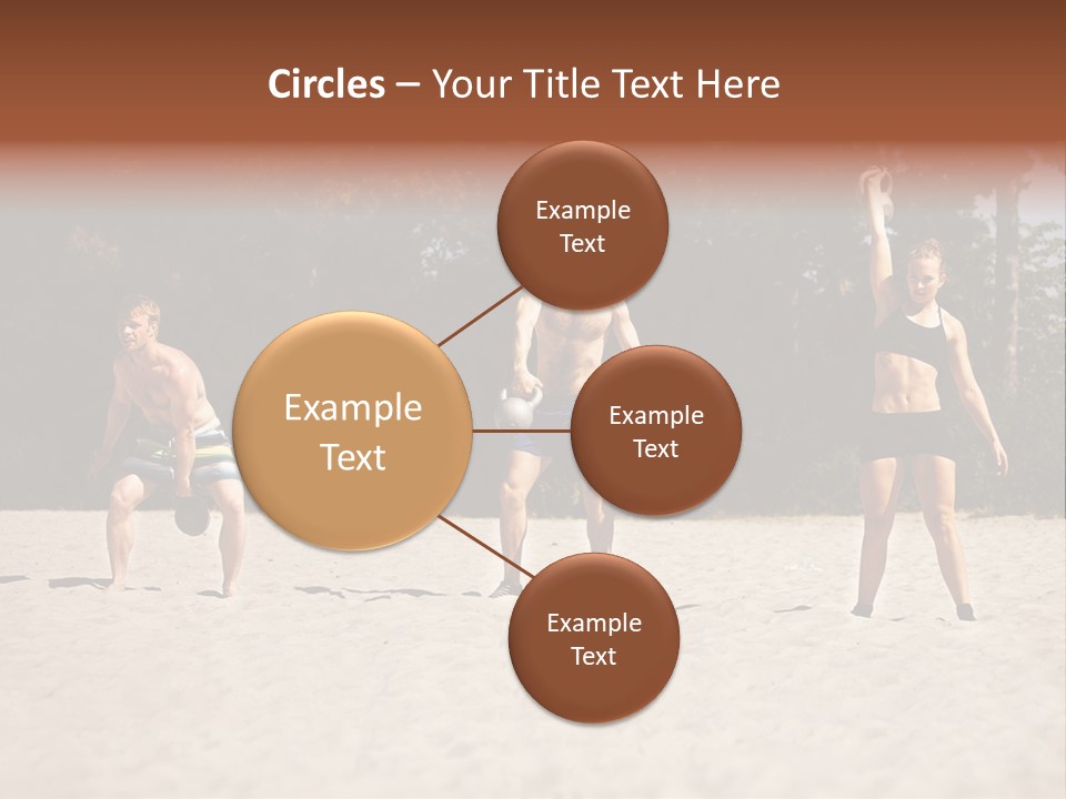 Power Training Cross PowerPoint Template