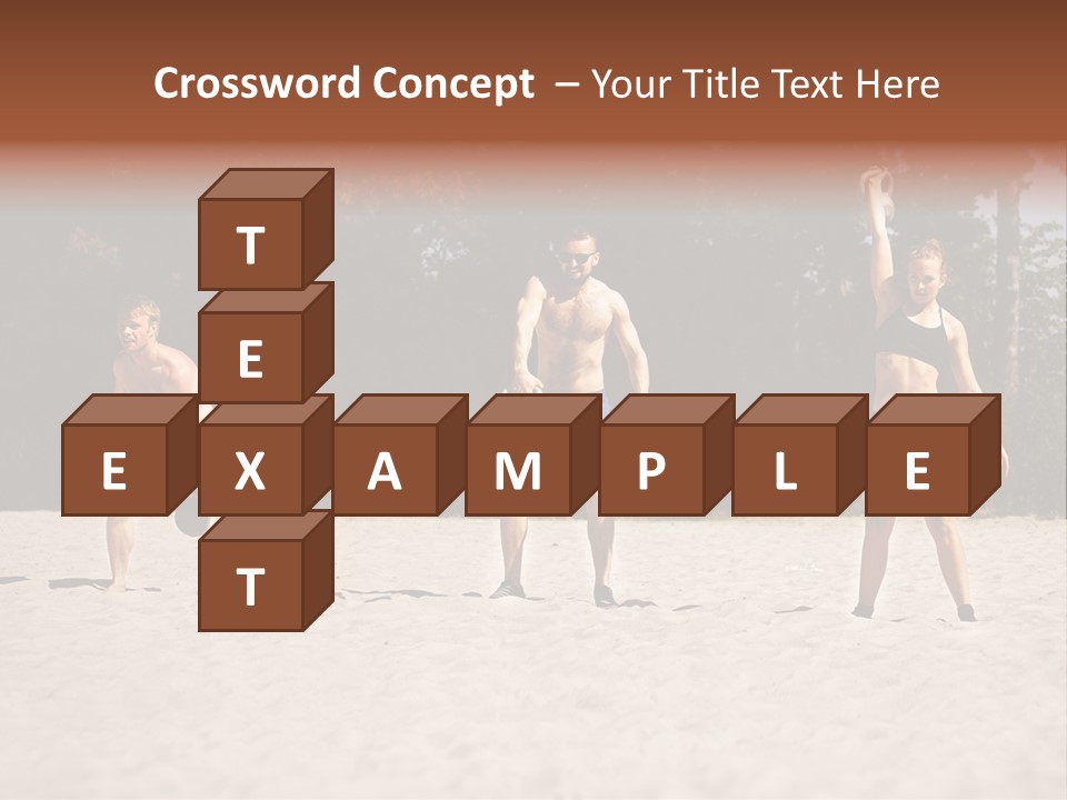 Power Training Cross PowerPoint Template