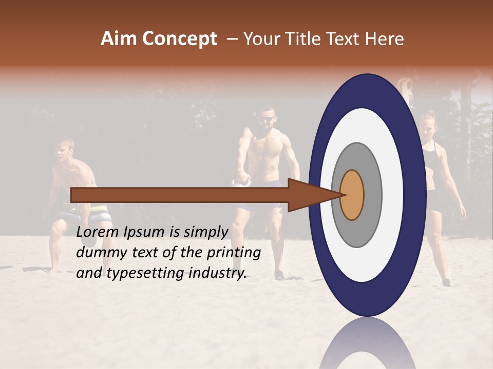 Power Training Cross PowerPoint Template