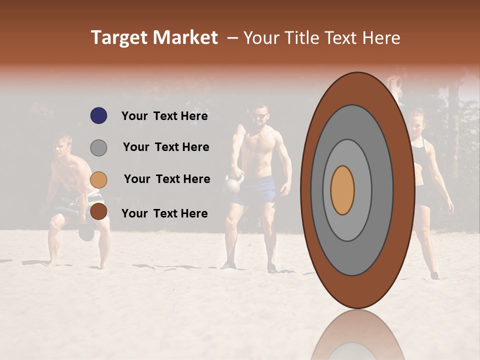 Power Training Cross PowerPoint Template