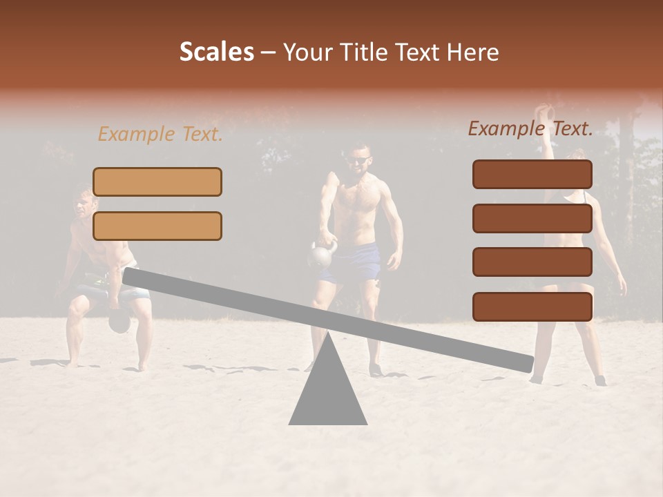 Power Training Cross PowerPoint Template