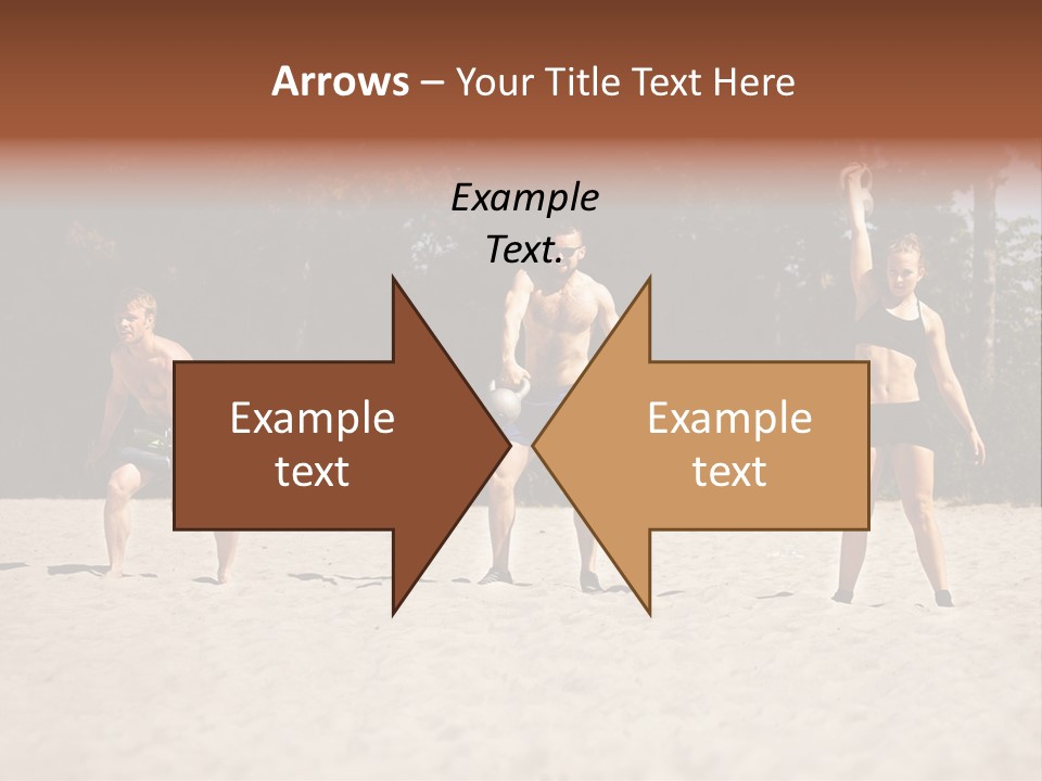 Power Training Cross PowerPoint Template