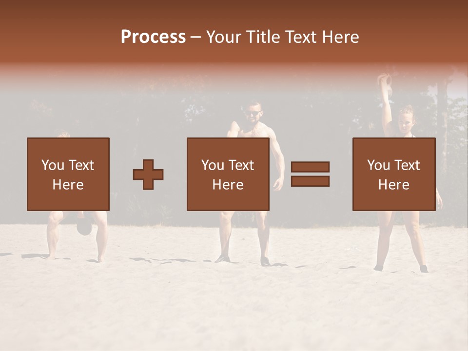 Power Training Cross PowerPoint Template