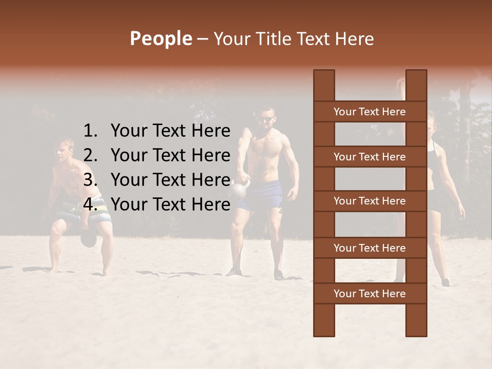 Power Training Cross PowerPoint Template