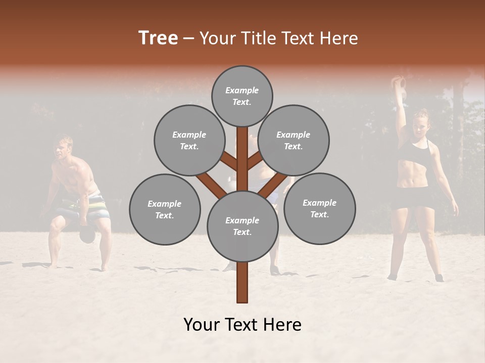 Power Training Cross PowerPoint Template