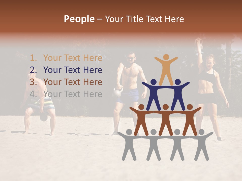 Power Training Cross PowerPoint Template