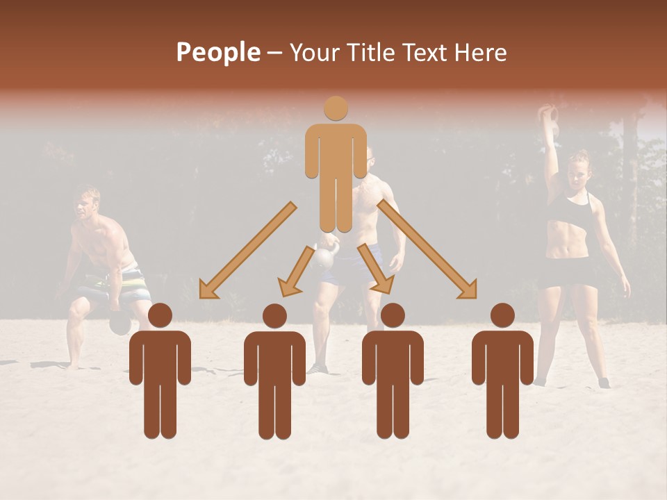 Power Training Cross PowerPoint Template