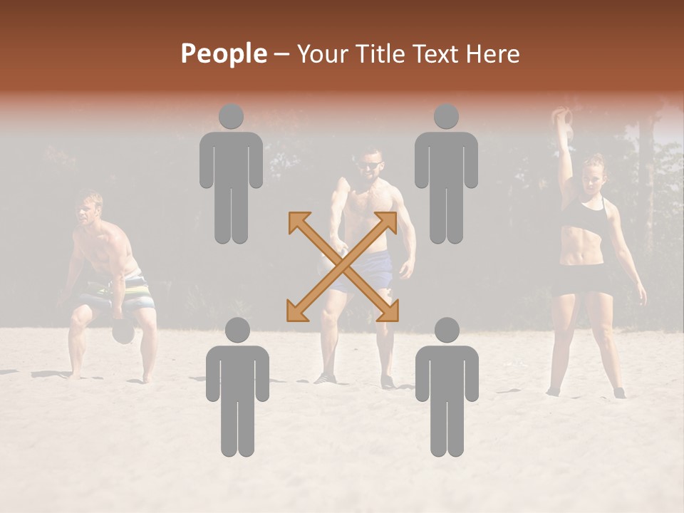Power Training Cross PowerPoint Template