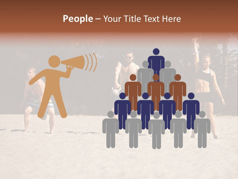 Power Training Cross PowerPoint Template