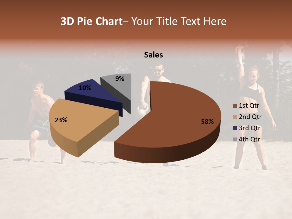 Power Training Cross PowerPoint Template