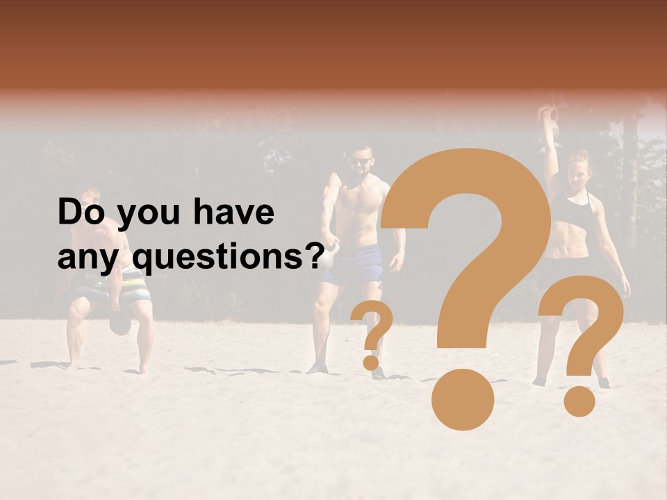 Power Training Cross PowerPoint Template