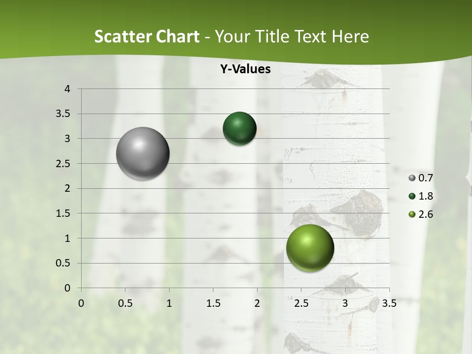 A Group Of White Birch Trees With Green Grass In The Background PowerPoint Template